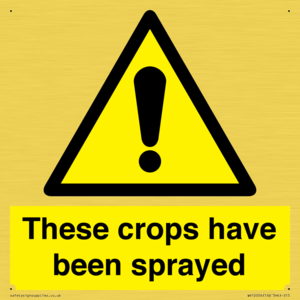 These crops have been sprayed
